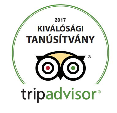 Tripadvisor Kiválósági Tanúsítvány - 2017